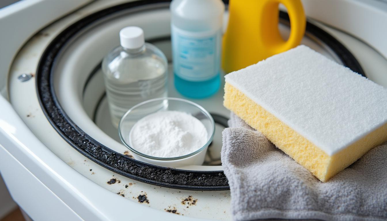 découvrez notre guide complet pour éliminer efficacement les taches noires sur le caoutchouc de votre lave-linge et assurer une machine propre et hygiénique.