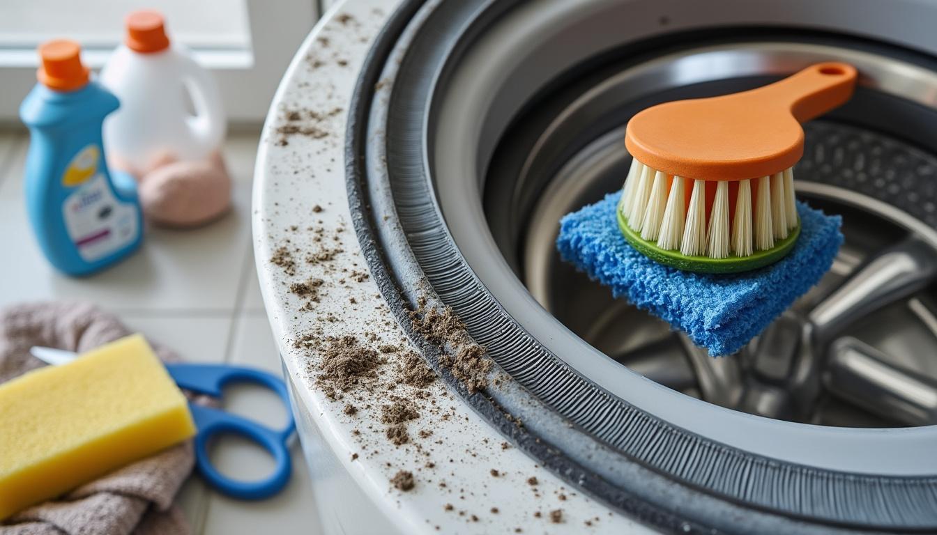 découvrez des astuces simples et efficaces pour nettoyer un joint de machine à laver encrassé et prolonger la durée de vie de votre appareil.